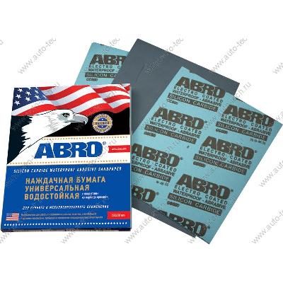 Бумага наждачная автомобильная водостойкая 1500 ABRO ABRO SAA-P1500