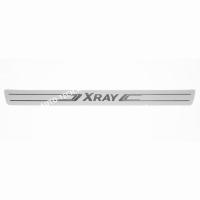 Накладка двери порога правая/левая с надписью "Xray" (наклейка) Lada XRAY Renault RENAULT 768526961R