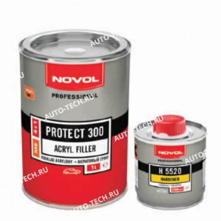 Novol Грунт PROTECT 300 4+1MS черный 1л Novol 37141-1
