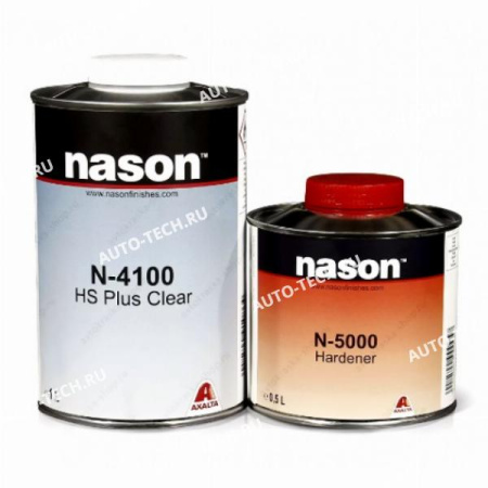 Лак 2+1 HS PLUS CLEAR N-4100 1л+0,5л отв.Hardener N5000) NASON Nason N-4100+N-5000