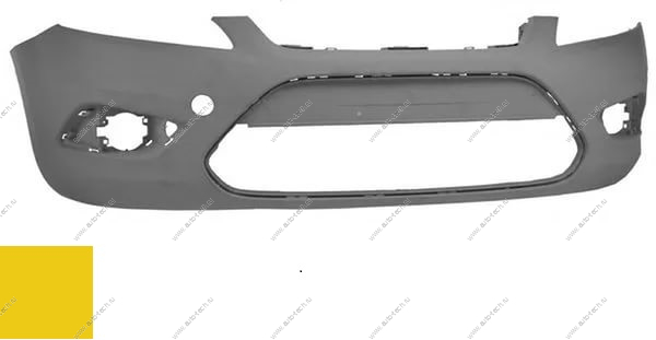 Бампер передний Ford Focus 2 седан крашеный Yellow Blaze Tricoat NQ Gama  1521127-NQ