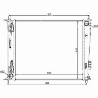 Радиатор охлаждения АТ Kia Cerato 2013-2016 Bodyparts