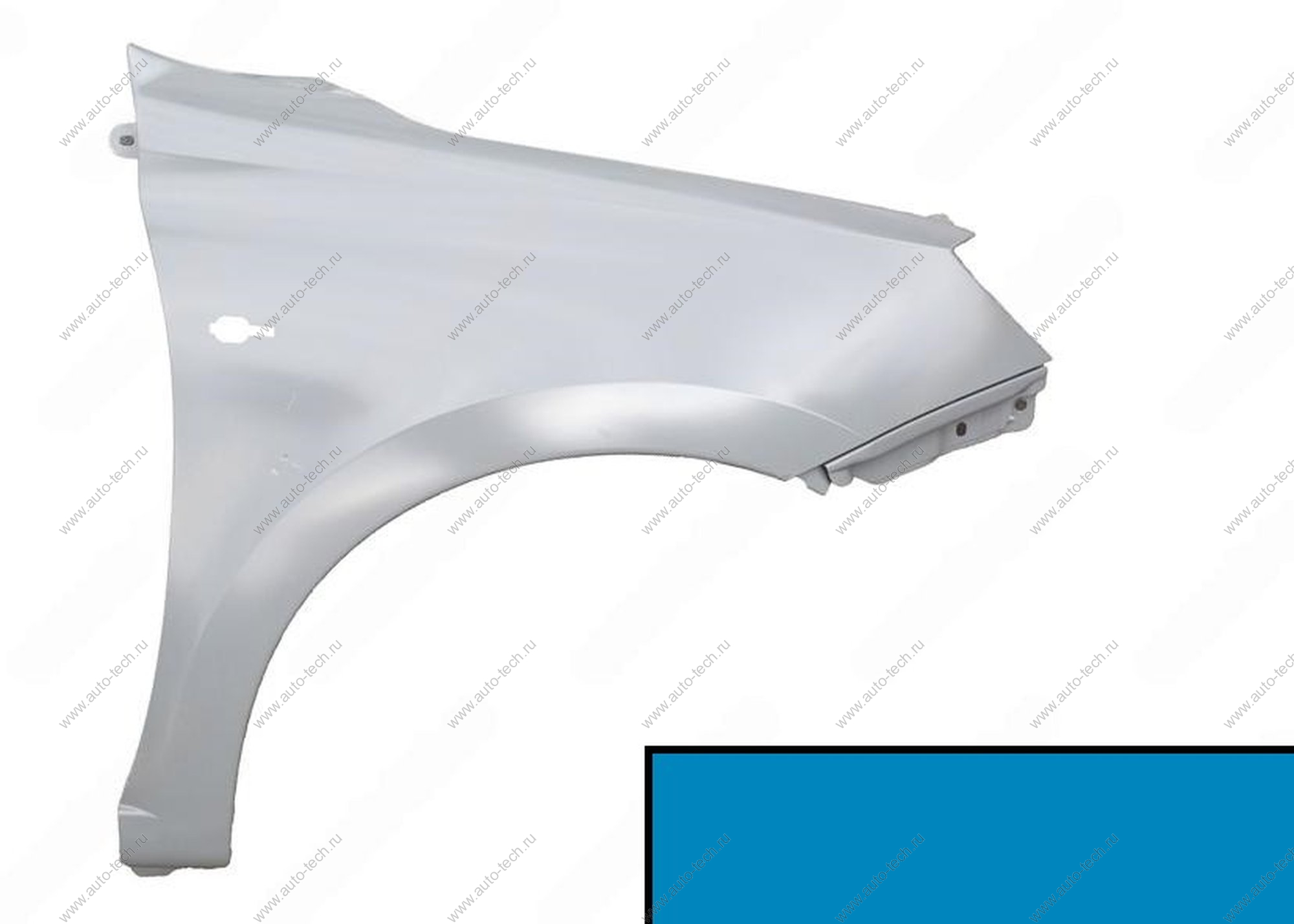 Крыло переднее правое (FL) LADA GRANTA 2018- крашеное в цвет в цвет 418 Голубая планета (Ярко-синий) без отв. п/пов. АвтоВАЗ LADA 8450104274-418
