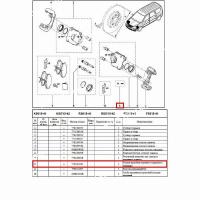 Клапан прокачки LADA Largus/Лада Ларгус переднего тормозного цилиндра Румыния Оригинал  7701052561