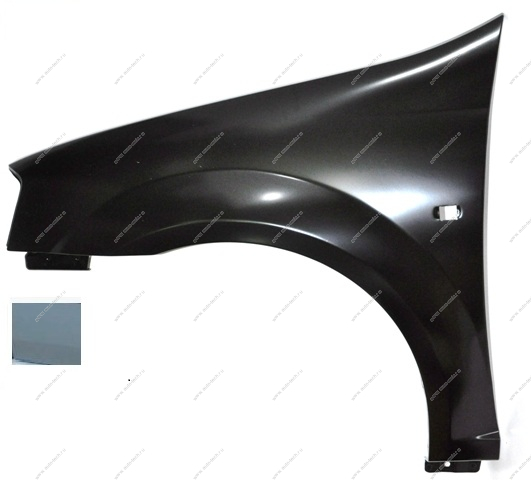 Крыло переднее левое RENAULT Logan/Рено Логан крашеное F98 Vert opaline Серебристый Api Api 6001549971-F98
