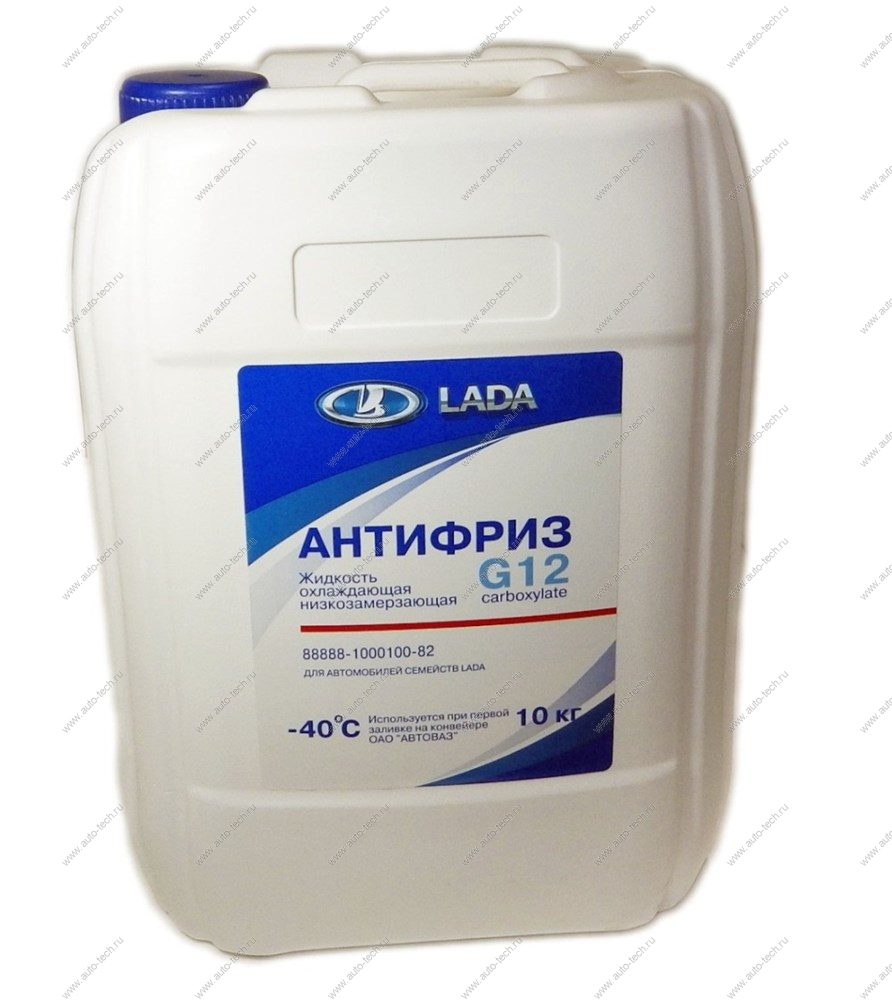 Антифриз G12 10л. carboxylate красная (охлаждающая жидкость) (в уп.АвтоВАЗ) Lada LADA 88888100010082