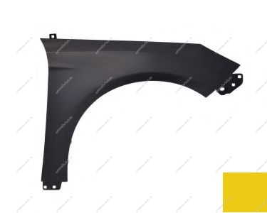 Крыло правое Ford Focus 3 крашеное Yellow Blaze Tricoat NQ Api  1729700-NQ