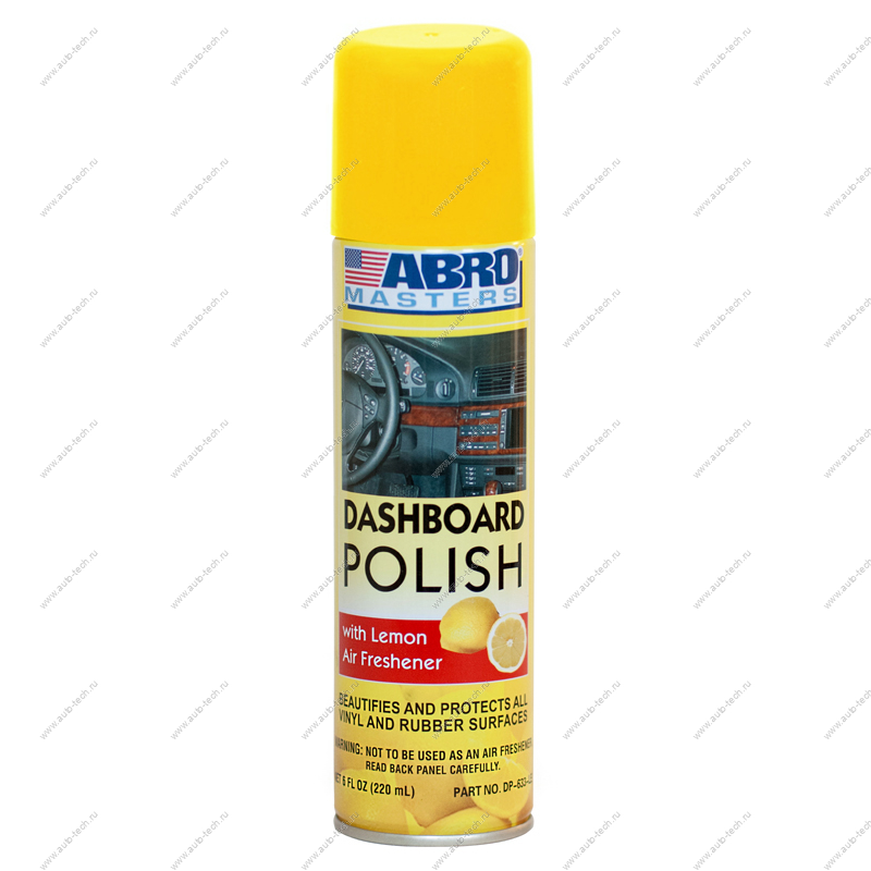 Полироль панели ароматизированная ABRO MASTERS (Лимон) ABRO DP-633-LE