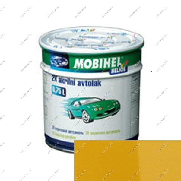 Автоэмаль Mobihel Золотистая 2К АКРИЛ (075Л+отв9900 0,375л) MOBIHEL 1035