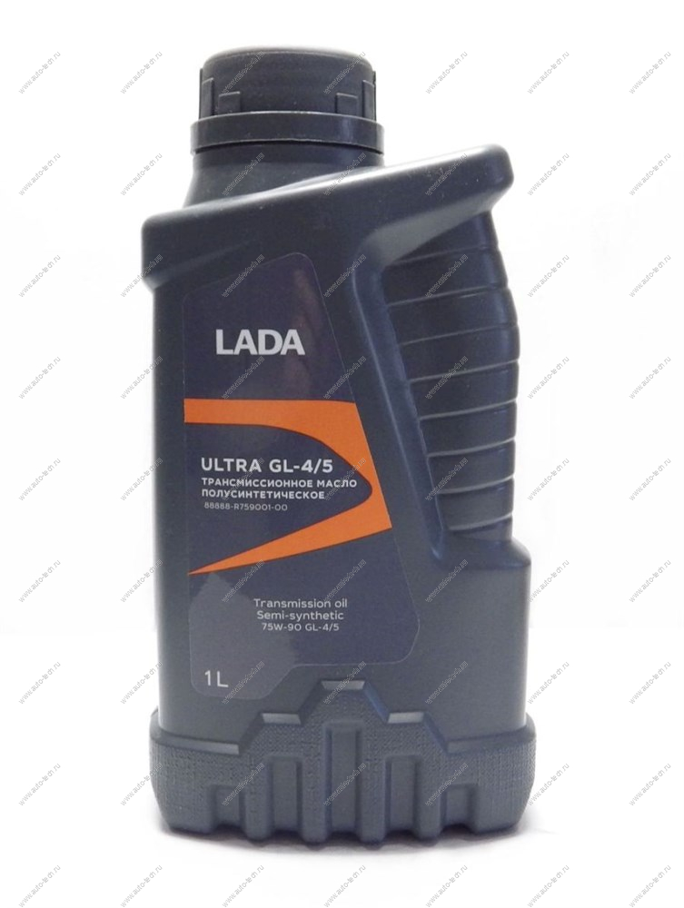 Масло трансмиссионное LADA ULTRA GL-4/5 75W-90, 1л полусинтетическое Lada LADA 88888R75900100