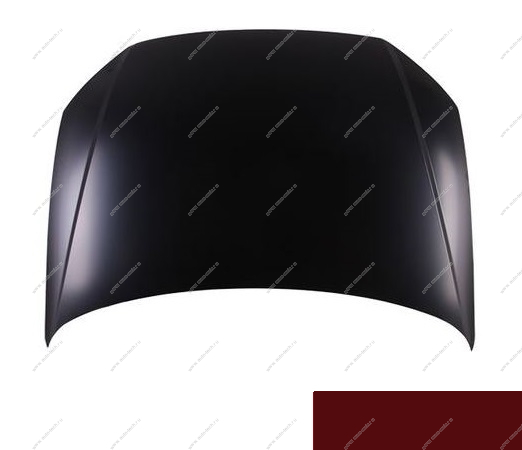 Капот крашеный VW POLO седан 15-20 (без отв. под эмблему) 7H - RUBY RED SIMYI SIMYI 6RU823031C-7H