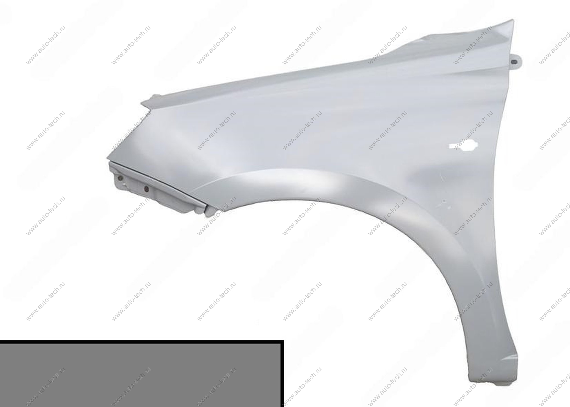 Крыло переднее левое (FL) LADA GRANTA 2018- крашеное в цвет 691 Платина (серебристный без отв. п/пов. АвтоВАЗ LADA 8450104277-691