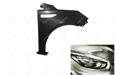 Крыло переднее правое KIA Rio крашеное Cеребристый металлик RHM Api  66321-4X000-RHM