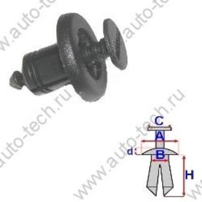 Клипса RENAULT Sandero/Рено Сандеро переднего бампера левая Renault RENAULT 7703072051