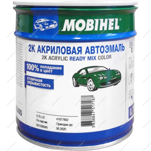 Автоэмаль.Mobihel Светло-серо 2К АКРИЛ (0,75Л + отв.9900 0,375л) MOBIHEL 671