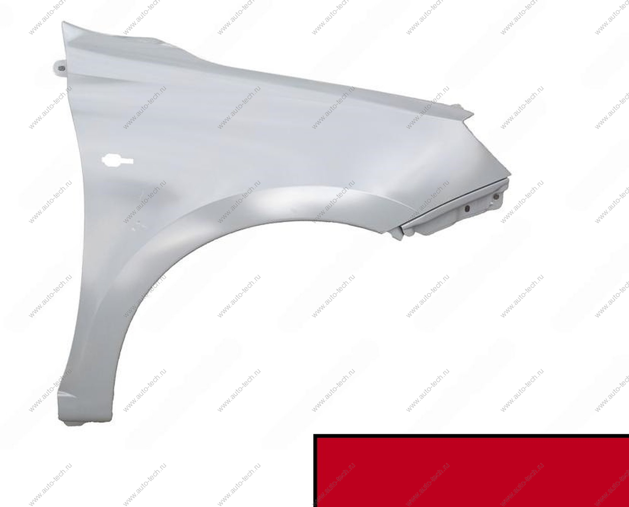 Крыло переднее правое (FL) LADA GRANTA 2018- крашеное в цвет 195 Сердолик (красный) с отв. п/повт. АвтоВАЗ LADA 8450104272-195