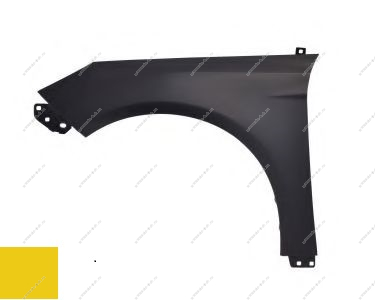 Крыло левое Ford Focus 3 крашеное Yellow Blaze Tricoat NQ Api  1729701-NQ