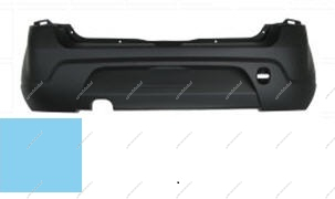 Бампер задний RENAULT Sandero крашеный Bleu Electrique RNZ Металлик 2008-2013 Bodyparts Bodyparts 8200735456-RNZ