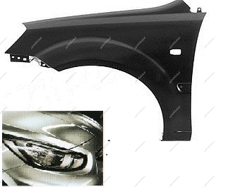 Крыло переднее левое KIA Rio крашеное Cеребристый металлик RHM Api  66311-4X000-RHM