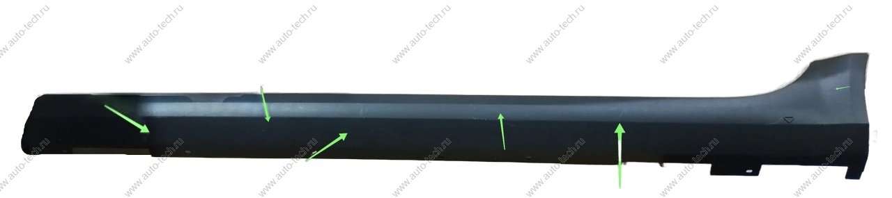 УЦЕНКА Обтекатель новый LADA Xray Cross порога левый с крепежом (тиснение) (царапины) ( смотри код 32695) Lada LADA 8450021455