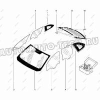 Стекло ветровое (без обогрева и датчика) с ЗП LADA XRAY КМК КМК LADT0010