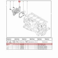 Насос LADA Largus/Лада Ларгус водяной 16 кл Renault RENAULT 210105296R