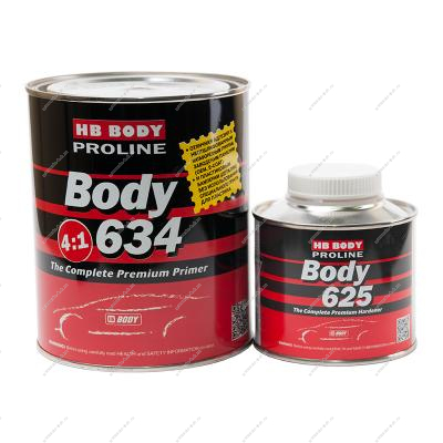 Грунт HB 607 серый 4+1 1л+отвер 0,2л 625 PROLINE Body Body 6070700001