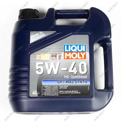 Масло моторное Liqui Moly Optimal Synth 5W-40 SN/CF, 4 л. Liqui Moly 88888OSY540400