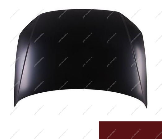 Капот крашеный VW POLO седан 15-20 (без отв. под эмблему) 2K - WILD CHERRY SIMYI SIMYI 6RU823031C-2K