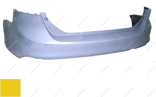 Бампер задний Ford Focus 3 седан крашеный Yellow Blaze Tricoat NQ Китай  1731174-NQ