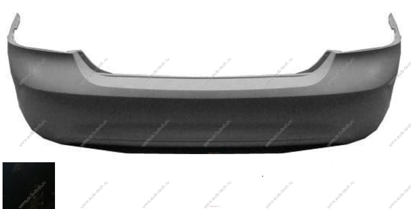 Бампер задний Ford Focus 2 седан крашеный Tuxedo Black Metallic UH/M7211A Китай  FDFOC08-640-UH/M7211A