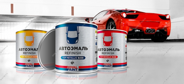 ROYAL PAINT DAE Моракано-синий 1л ROYAL GCT
