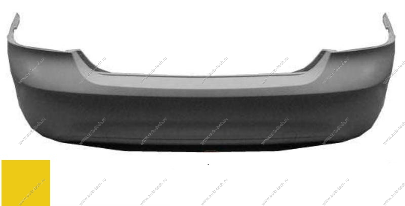 Бампер задний Ford Focus 2 седан крашеный Yellow Blaze Tricoat NQ Китай  FDFOC08-640-NQ