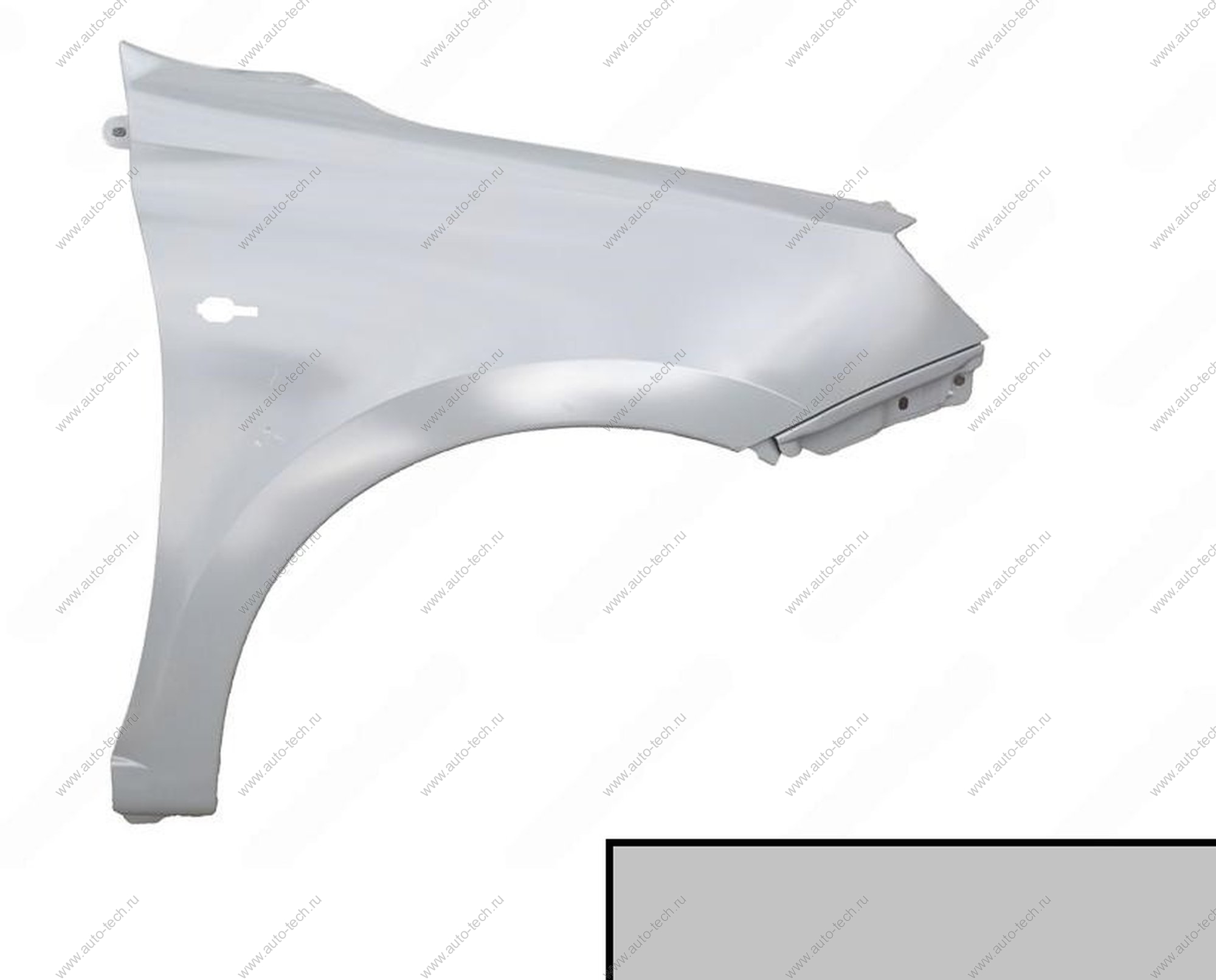 Крыло переднее правое (FL) LADA GRANTA 2018- крашеное в цвет 610 Рислинг (серебристый) с отв. п/повт. АвтоВАЗ LADA 8450104272-610