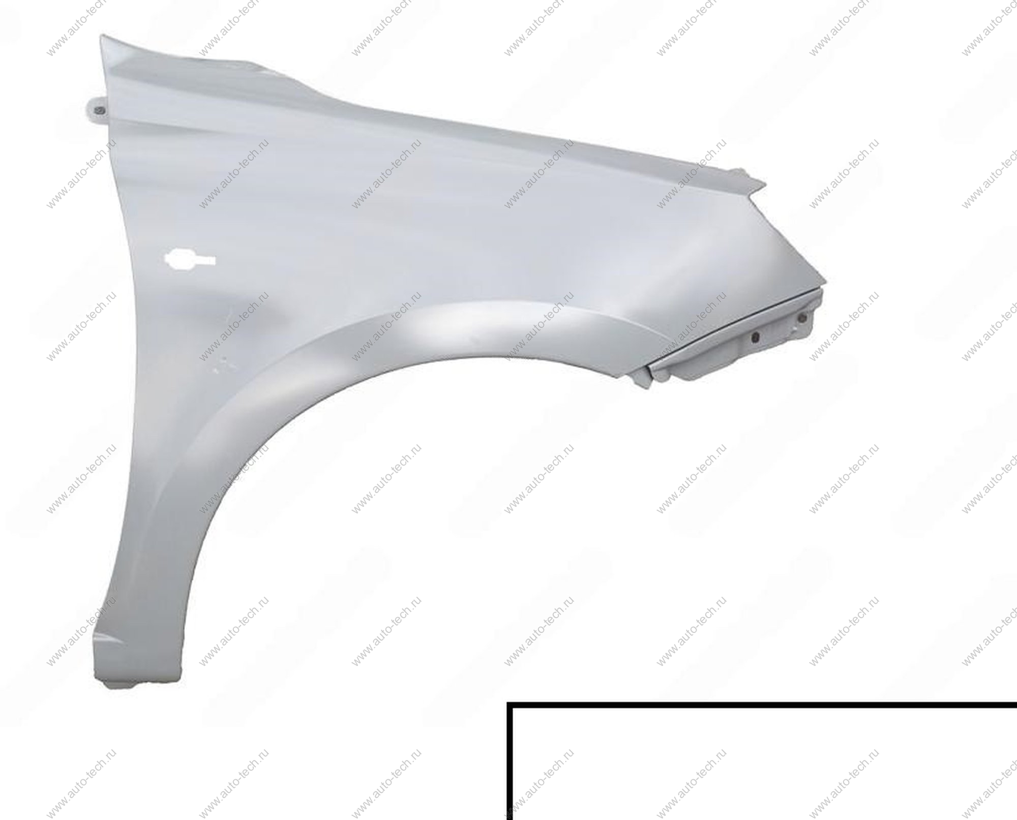 Крыло переднее правое (FL) LADA GRANTA 2018- крашеное в цвет 240 Белое облако (белый) с отв. п/повт. АвтоВАЗ LADA 8450104272-240