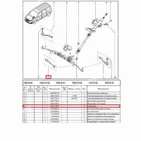 Наконечник рулевой тяги внутренний LADA Largus/Лада Ларгус Lada LADA 6001550441