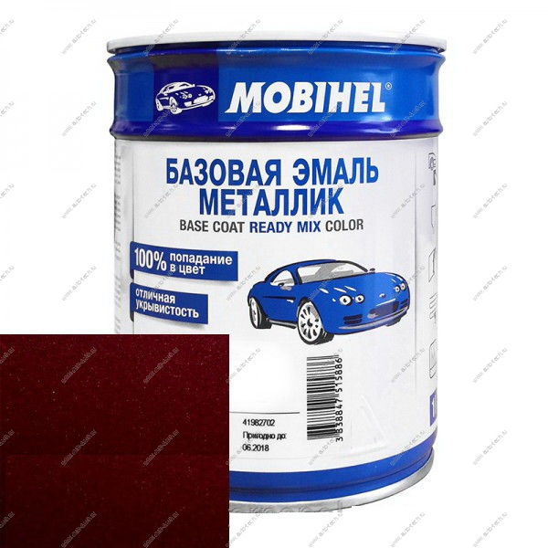 Базовая эмаль металлик Mobihel Красный рубин 1л MOBIHEL 813594