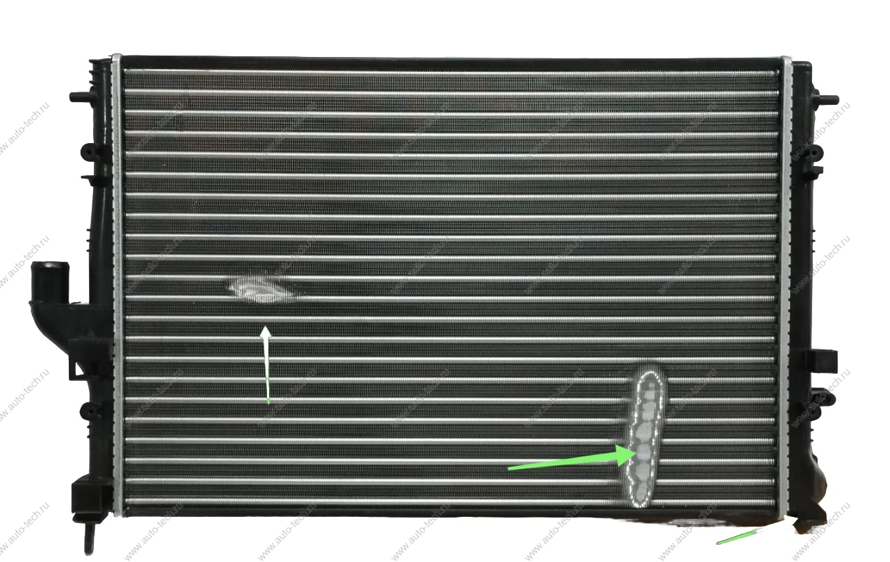 УЦЕНКА Радиатор охл новый LADA Largus/RENAULT Duster с кондиц.(боков крепл)( Отломано одно нижн.крепл, Два загиба ламелей) 16 кл. 214107888R Termal Termal 5837613