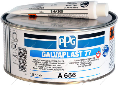 PPG Шпатлевка многофункциональная DELTRON GALVAPLAST 77 1.5кг PPG A656/E1.5K