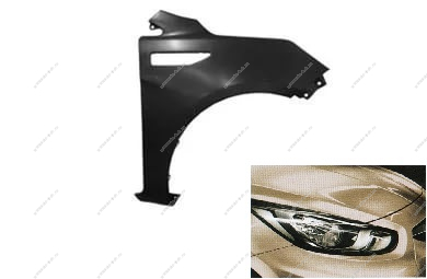 Крыло переднее правое KIA Rio крашеное Бежевый металлик UBS 2011-2015 Api  66321-4X000-UBS
