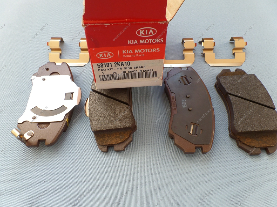 Колодки тормозные передние Kia Soul 08-13 KIA Hyundai/KIA 58101-2KA10