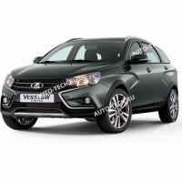 Бампер задний LADA Vesta SW Cross/Cross седан крашеный(без 8450031033 и 8450032362) 496 Фантом (серо-голубой) LADA