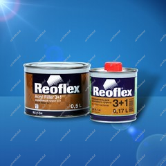 Грунт REOFLEX 2К (3+1) (Acryl Filler) черный (0,5л+0,16л) REOFLEX 000