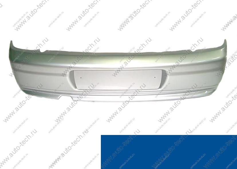 Бампер задний ВАЗ-2110 крашеный 412 Регата Технопласт  21100-2804012-412