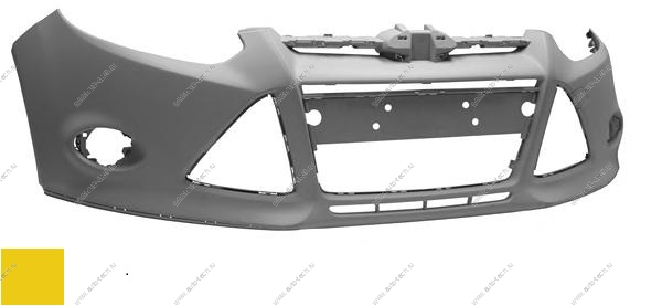 Бампер передний Ford Focus 3 крашеный Yellow Blaze Tricoat NQ 2010- Gamma  1719342-NQ