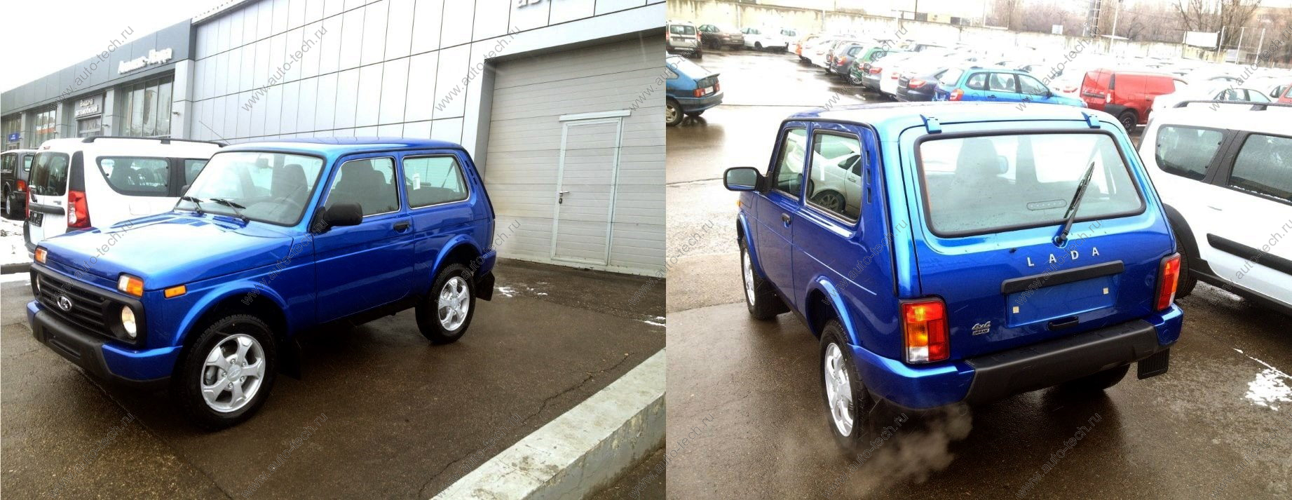 Бампер задний крашеный ВАЗ-21214 Niva Urban 418 Голубая планета Кампласт LADA 21214-2804010-418