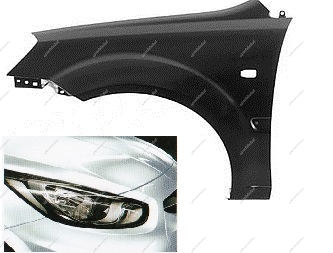 Крыло переднее левое KIA Rio крашеное Белый PGU Api  66311-4X000-PGU