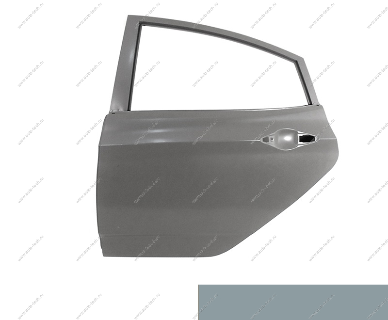Дверь задняя левая крашеная HYUNDAI SOLARIS х/б 2010-2017 (VEA - SILVER BLUE) Китай CHINA 770034L200-VEA