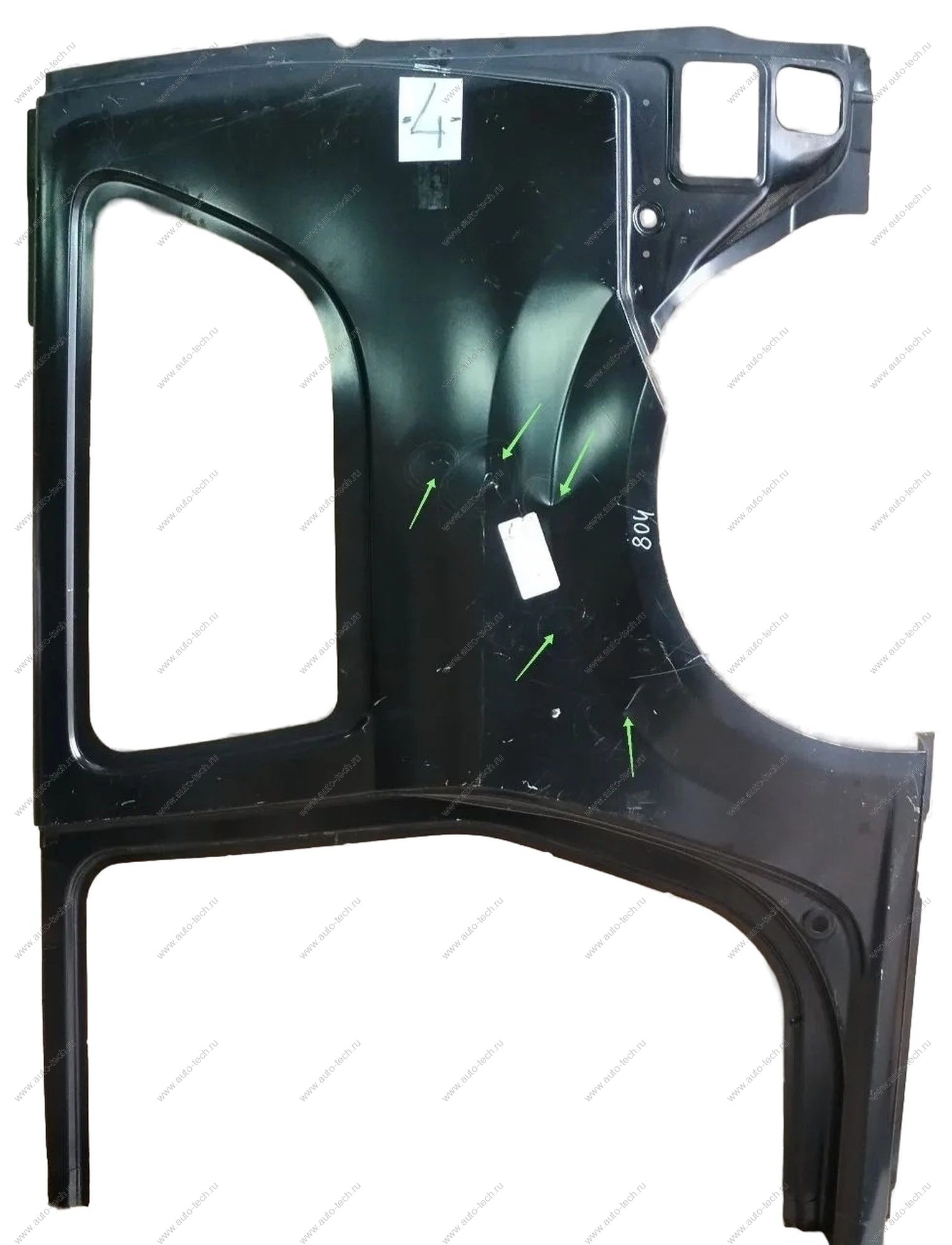 Боковина задняя левая (крыло) (с окном) (черный грунт) LADA Largus/Лада Ларгус (универсал) RENAULT RENAULT 6001548804