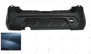 Бампер задний RENAULT Sandero крашеный Blue minerale RNF Синий минерал 2008-2013 BodyParts  8200735456-RNF